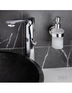 Nerūsējošā tērauda stikla ziepju dozators, pulēta apdare 2