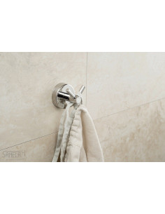 Nerūsējošā tērauda pakaramais ar diviem āķiem, pulēta apdare 2