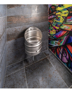 Nerūsējošā tērauda KEG pisuārs ar infrasarkano skalošanas ierīci, 6 V 2