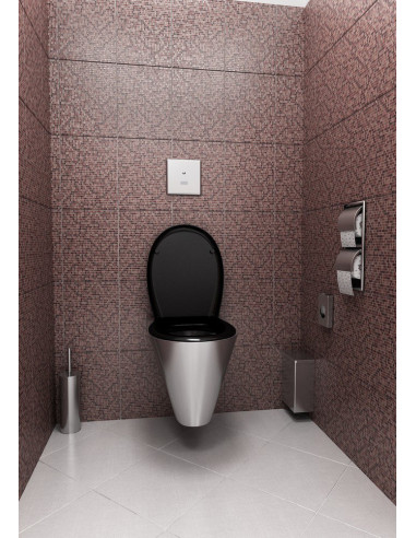 Nerūsējošā tērauda padziļināts tualetes papīra turētājs, matēts