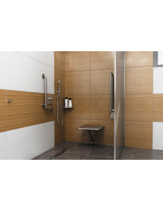 Nerūsējošā tērauda dušas sēdeklis, nolokāms 2