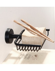 Nerūsējošā tērauda ziepju turētājs, melna matēta apdare 2