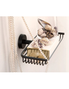 Nerūsējošā tērauda ziepju turētājs, melna matēta apdare 2