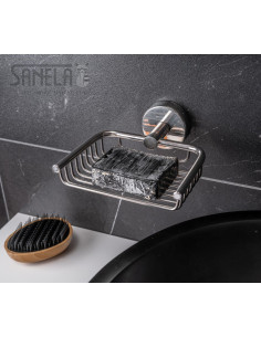 Nerūsējošā tērauda ziepju turētājs, pulēta apdare 2