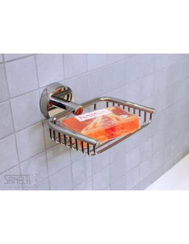 Nerūsējošā tērauda ziepju turētājs, pulēta apdare