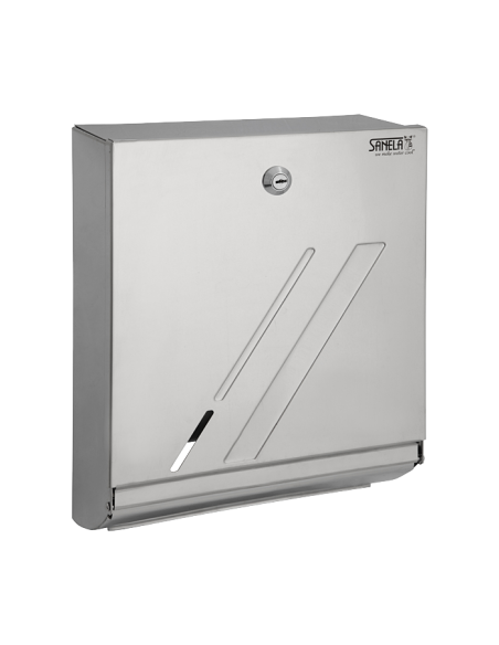 Nerūsējošā tērauda piegādes tvertne salocītiem papīra dvieļiem, pulēta Nerūsējošā tērauda piegādes tvertne salocītiem papīra dvieļiem, pulēta