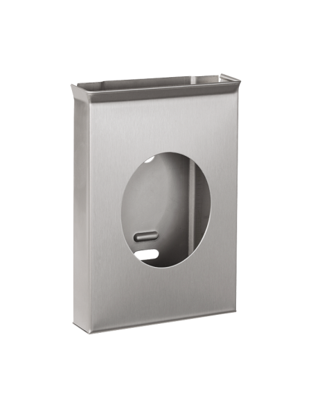 Nerūsējošā tērauda piegādes tvertne sanitārajiem maisiņiem, matēta