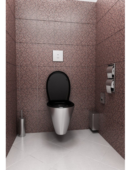 Nerūsējošā tērauda piegādes tvertne sanitārajiem maisiņiem, matēta