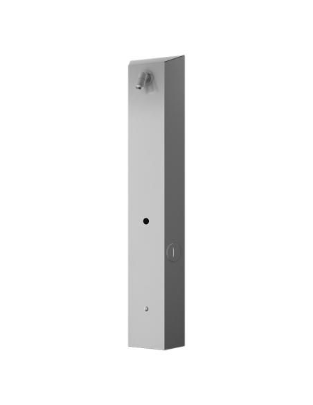 Nerūsējošā tērauda žetonu dušas panelis, aukstam vai iepriekš sajauktam ūdenim, 24 V DC Nerūsējošā tērauda žetonu dušas panelis, aukstam vai iepriekš sajauktam ūdenim, 24 V DC