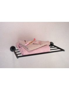 Nerūsējošā tērauda dvieļu pakaramais, melna matēta apdare 2