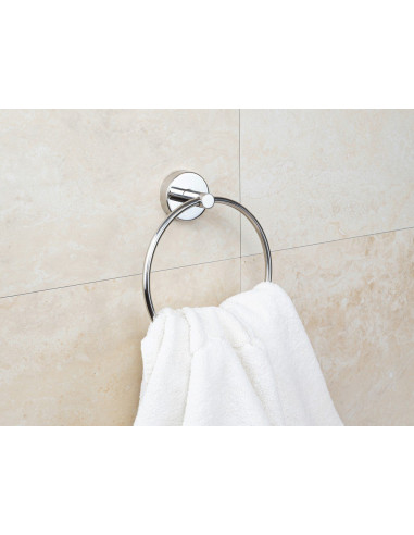 Nerūsējošā tērauda dvieļu gredzens, pulēta apdare