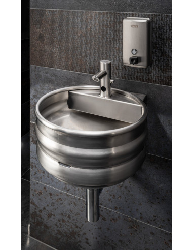 Nerūsējošā tērauda sienas karināmā KEG izlietne, matēta