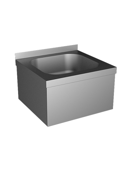 Nerūsējošā tērauda sienas izlietne ar priekšautu