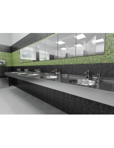 Nerūsējošā tērauda sienas piekarināmā trīskāršā izlietne 2