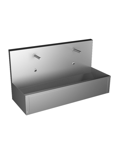 Nerūsējošā tērauda sienas piekarināmā sile ar 2 integrētām elektronikām, garums 1250 mm, 24 V DC