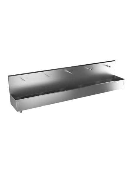 Nerūsējošā tērauda sienas piekarināmā sile ar 5 integrētām pjezo elektronikām, garums 3000 mm, matēta, 24 V DC Nerūsējošā tērauda sienas piekarināmā sile ar 5 integrētām pjezo elektronikām, garums 3000 mm, matēta, 24 V DC