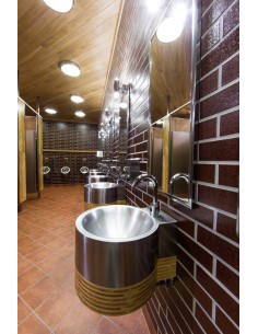 Nerūsējošā tērauda sienas izlietne 2