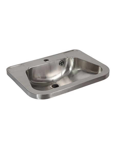 Nerūsējošā tērauda izlietne ar krāna caurumu Nerūsējošā tērauda izlietne ar krāna caurumu