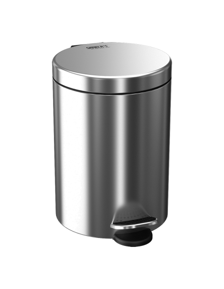 Nerūsējošā tērauda atkritumu tvertne ar plastmasas ieliktni Nerūsējošā tērauda atkritumu tvertne ar plastmasas ieliktni