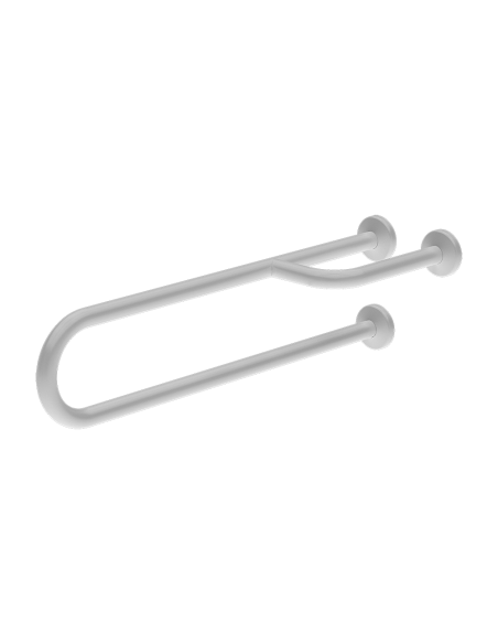 Tērauda greifers, fiksēts, garums 800 mm, baltā krāsā – Komaxit Tērauda greifers, fiksēts, garums 800 mm, baltā krāsā – Komaxit