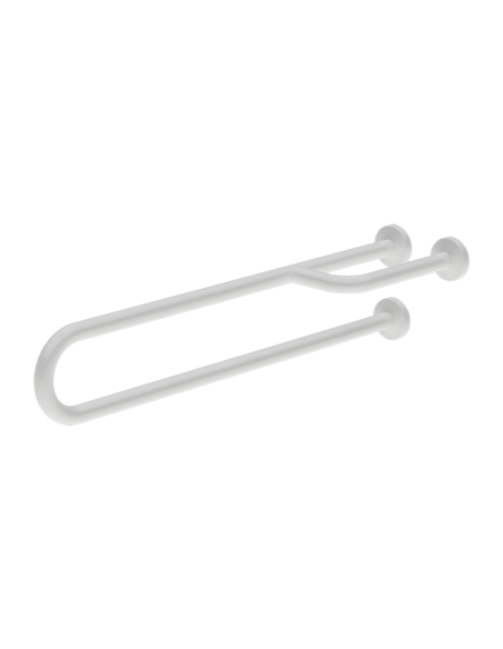 Tērauda greifers, fiksēts, garums 900 mm, baltā krāsā - Komaxit