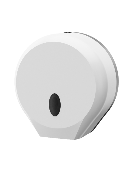 Piegādes tvertne lielām tualetes papīra ruļļiem, materiāls balta plastmasa ABS