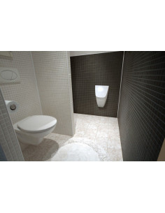 Pisuārs Vila ar vāku (sistēma Soft-close) un ar radara skalošanas bloku, 6 V 2