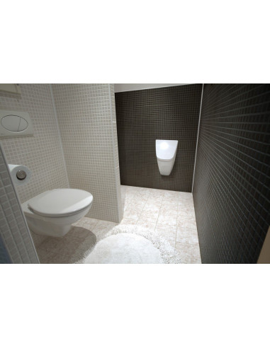 Pisuārs Vila ar vāku (sistēma Soft-close) un ar radara skalošanas bloku, 6 V