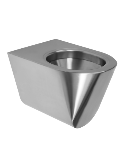 Vandālizturīgs nerūsējošā tērauda piekarināmais tualete Vandālizturīgs nerūsējošā tērauda piekarināmais tualete