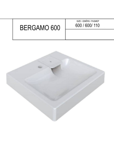 Izlietne veļas mašīnai Bergamo 600 - 2