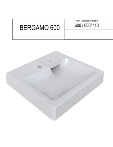 Izlietne veļas mašīnai Bergamo 600 - 2