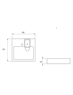 Izlietne veļas mašīnai Bergamo 500 - 1 2