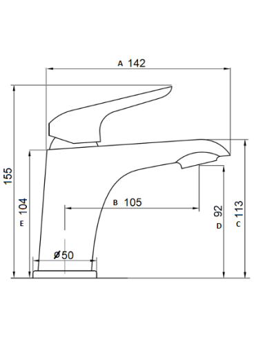 Keramiskās izlietnes jaucējkrāns MG-2460 MAGMA VENTA - 4
