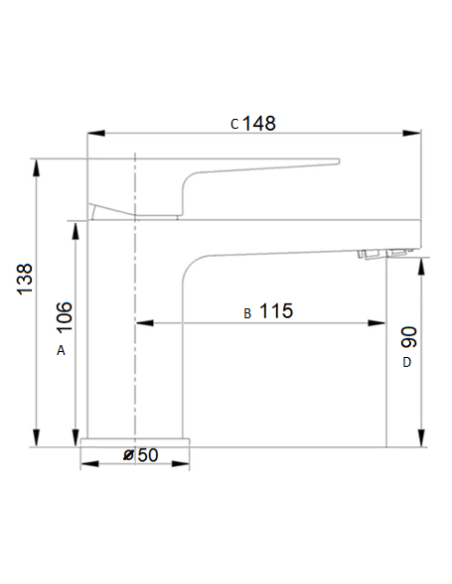 Keramiskās izlietnes krāns MG-2660-BH, BĒRZUPE - 3 Keramiskās izlietnes krāns MG-2660-BH, BĒRZUPE - 3