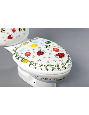 KID Bērnu Close Coupled Tualete, S-trap, dekors