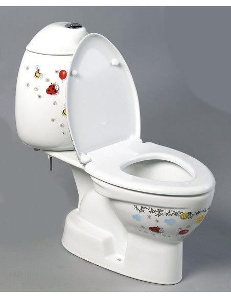 KID Bērnu Close Coupled Tualete, S-trap, dekors KID Bērnu Close Coupled Tualete, S-trap, dekors