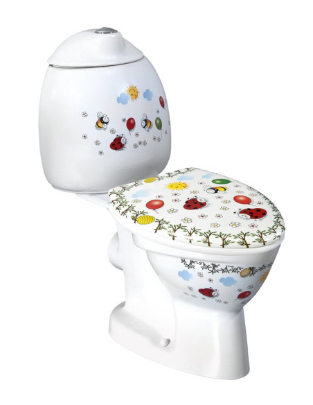 KID Bērnu Close Coupled Tualetes-P-slazds dekors KID Bērnu Close Coupled Tualetes-P-slazds dekors