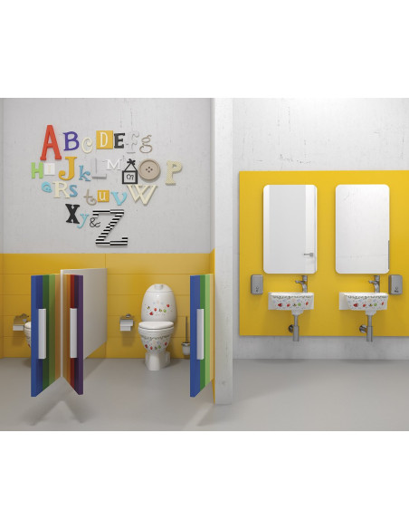 KID Bērnu Close Coupled Tualete-P-slazds, balts