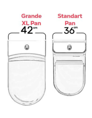 GRANDE WC tuvs pāris XL, Balts