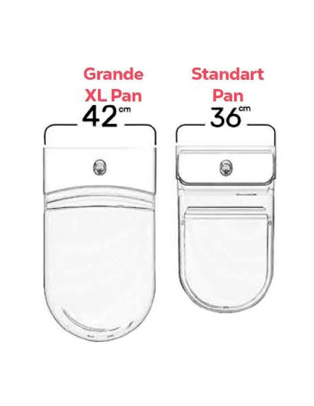 GRANDE WC tuvs pāris XL, Balts GRANDE WC tuvs pāris XL, Balts
