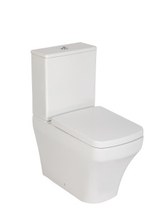 Wc bez apmales ar aizmuguri pret sienu Solo, universāls slazds, dubultā skalošana (SO361+MA410+IT5130) 2