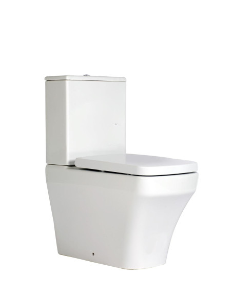 Wc bez apmales ar aizmuguri pret sienu Solo, universāls slazds, dubultā skalošana (SO361+MA410+IT5130)