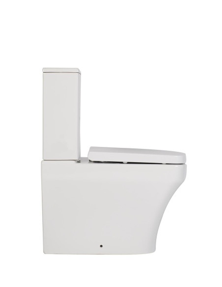 Wc bez apmales ar aizmuguri pret sienu Solo, universāls slazds, dubultā skalošana (SO361+MA410+IT5130)