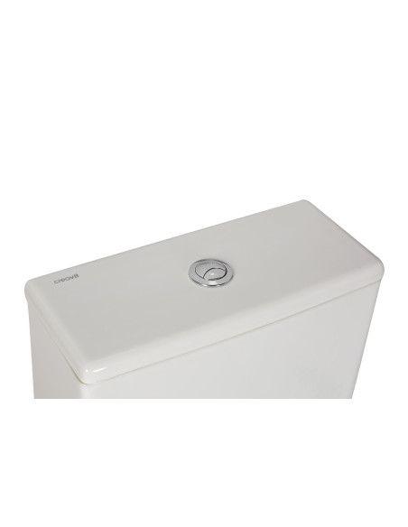 Wc bez apmales ar aizmuguri pret sienu Solo, universāls slazds, dubultā skalošana (SO361+MA410+IT5130)