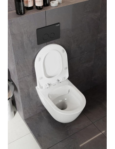 bezmalu sienas wc Terra, balts, sēdekļa pārvalks nav iekļauts 2