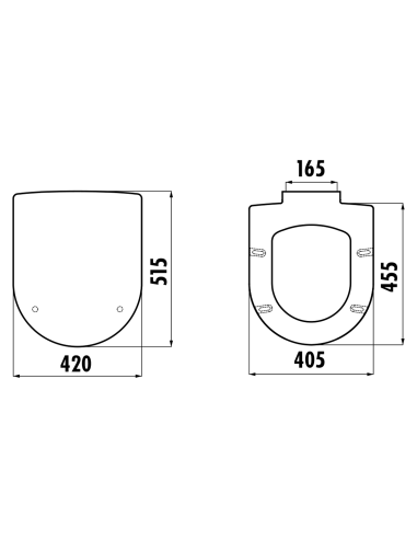 GRANDE Soft Close tualetes sēdeklis, balts