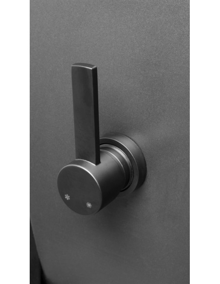 sienas piekarināmā tualete bez malām Bezmaksas ar integrētu bidē jaucējkrānu, mat melns