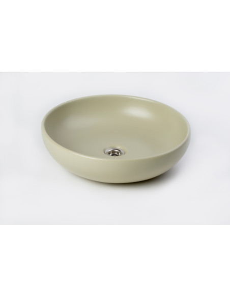 darba virsmas izlietne "NANCY", matēta mandeļu zaļa darba virsmas izlietne "NANCY", matēta mandeļu zaļa