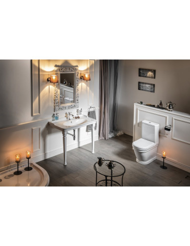 wc komplekts Antīks, universāls slazds, balts, bez sēdekļa (AN360.00100+AN410.00000+099938)