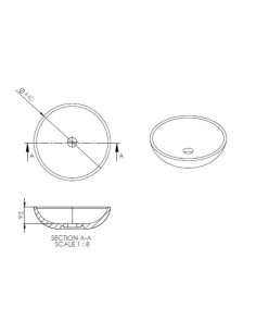 darba virsmas izlietne "NANCY", matēta ledus zila 2